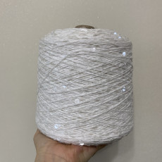 Белый / пайетки прозрачные N163/68