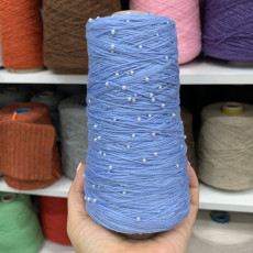 Незабудка/ бусины белые №10