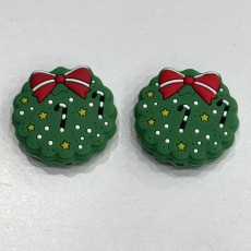 Наконечники/стопперы для спиц Елочный шарик 2шт