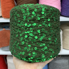 Бутылочный / пайетки матовые в тон AJ059/17