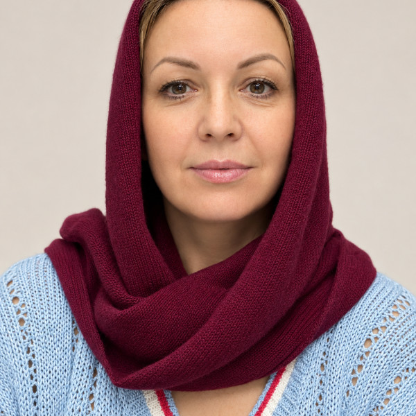 Капюшон из мериноса и кашемира